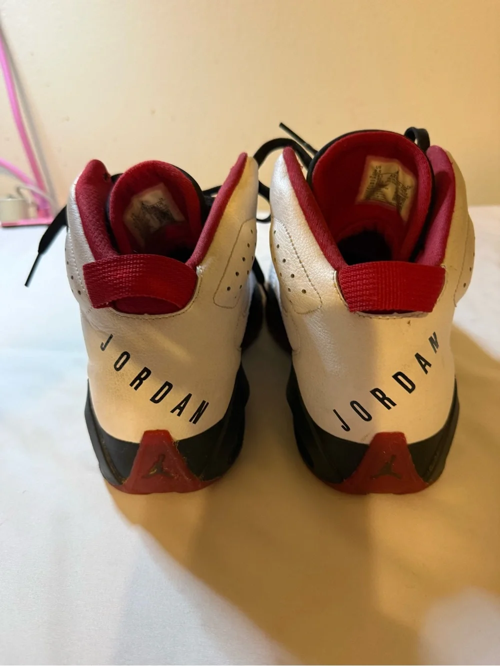 Jordan Men's Lift Off Basketball Shoes - White, Red and Black